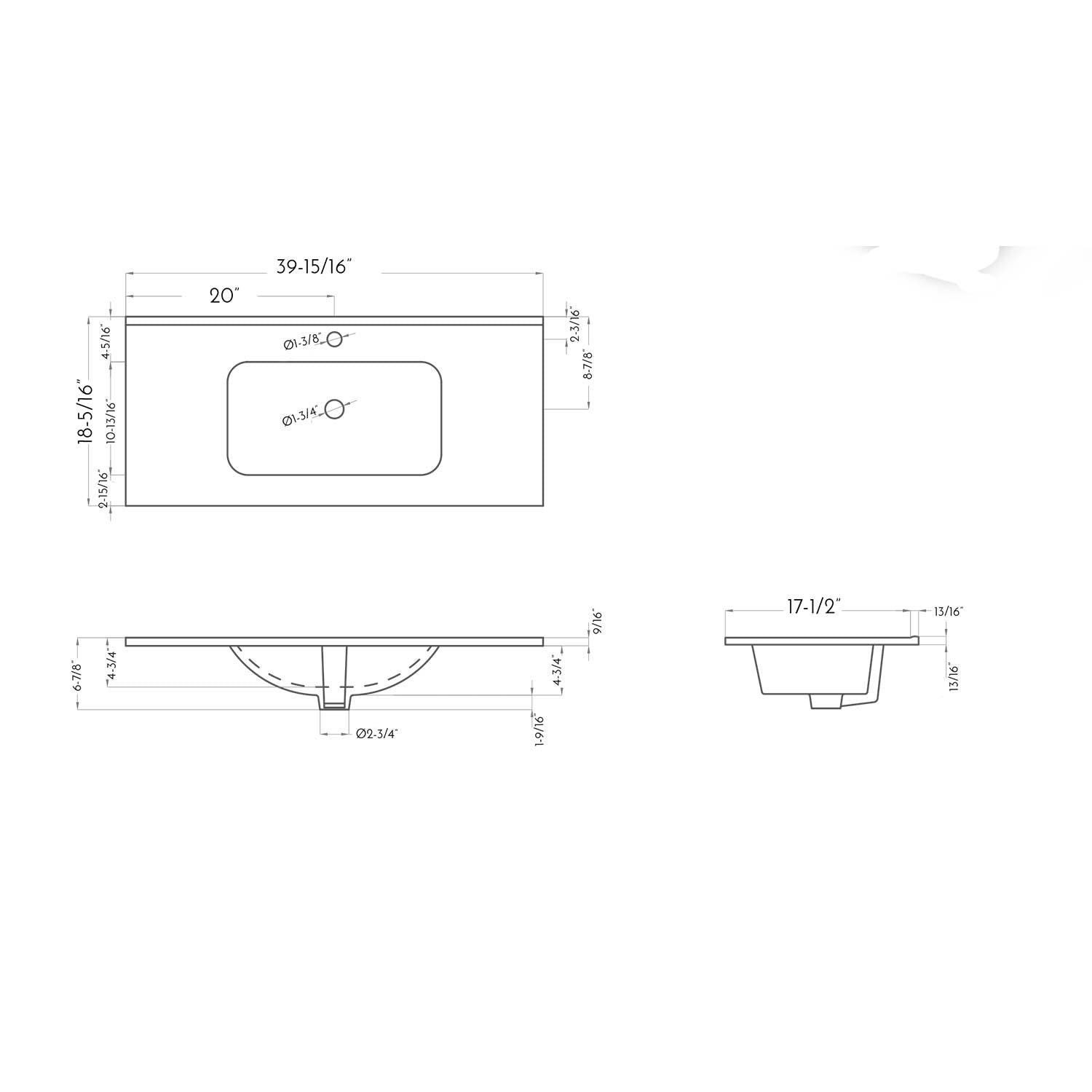 DAX Onix Glossy Ceramic Basin