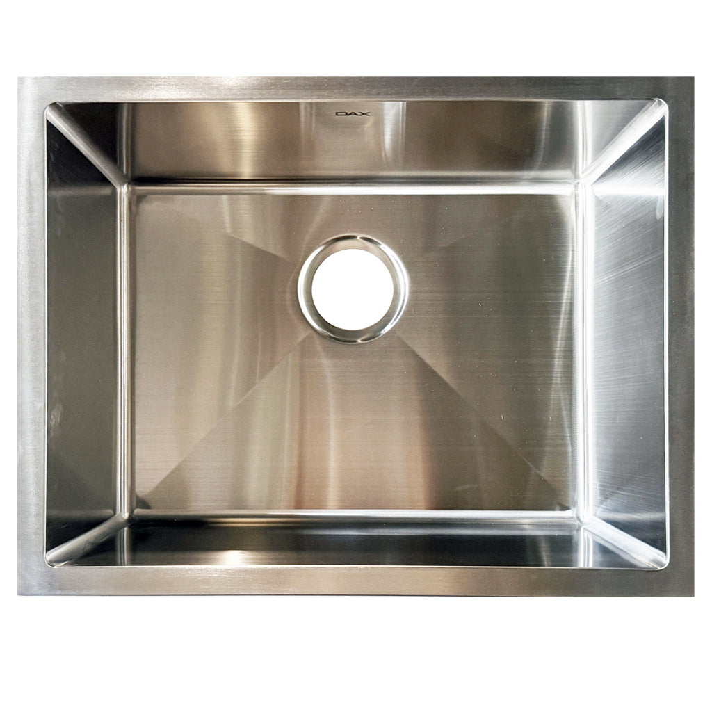 Crafted from premium T-304 Grade Stainless Steel, every DAX sink is built to last a lifetime. Featuring high-density 16-gauge or 18-gauge thickness, these sinks provide superior resistance to dents, scratches, and corrosion. The resilient surface is designed to withstand heavy cookware and extreme temperature changes without warping or losing its luster.