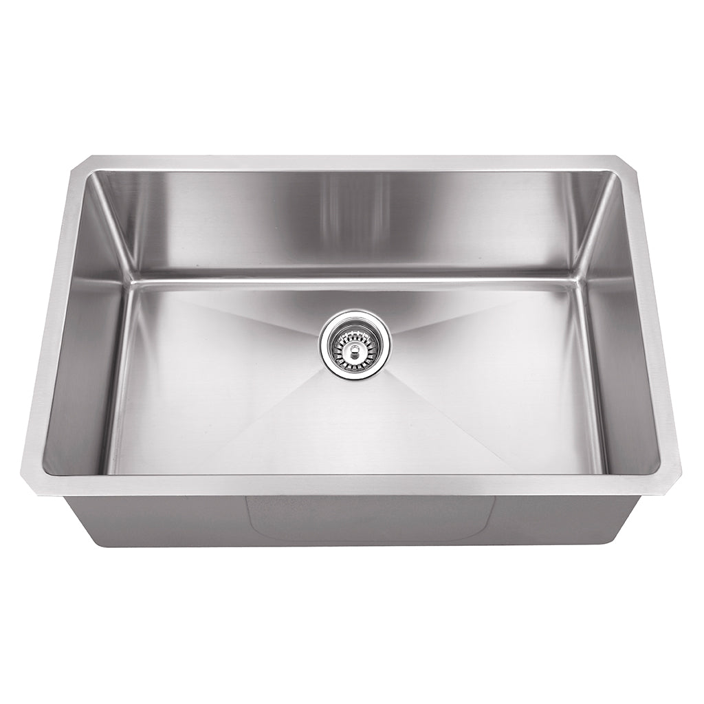 DAX Stainless Steel Undermount Single Bowl Kitchen Sink DAX-T3018-R10

Unmatched Material Quality

Crafted from premium T-304 Grade Stainless Steel, every DAX sink is built to last a lifetime. Featuring high-density 16-gauge or 18-gauge thickness, these sinks provide superior resistance to dents, scratches, and corrosion. The resilient surface is designed to withstand heavy cookware and extreme temperature changes without warping or losing its luster.