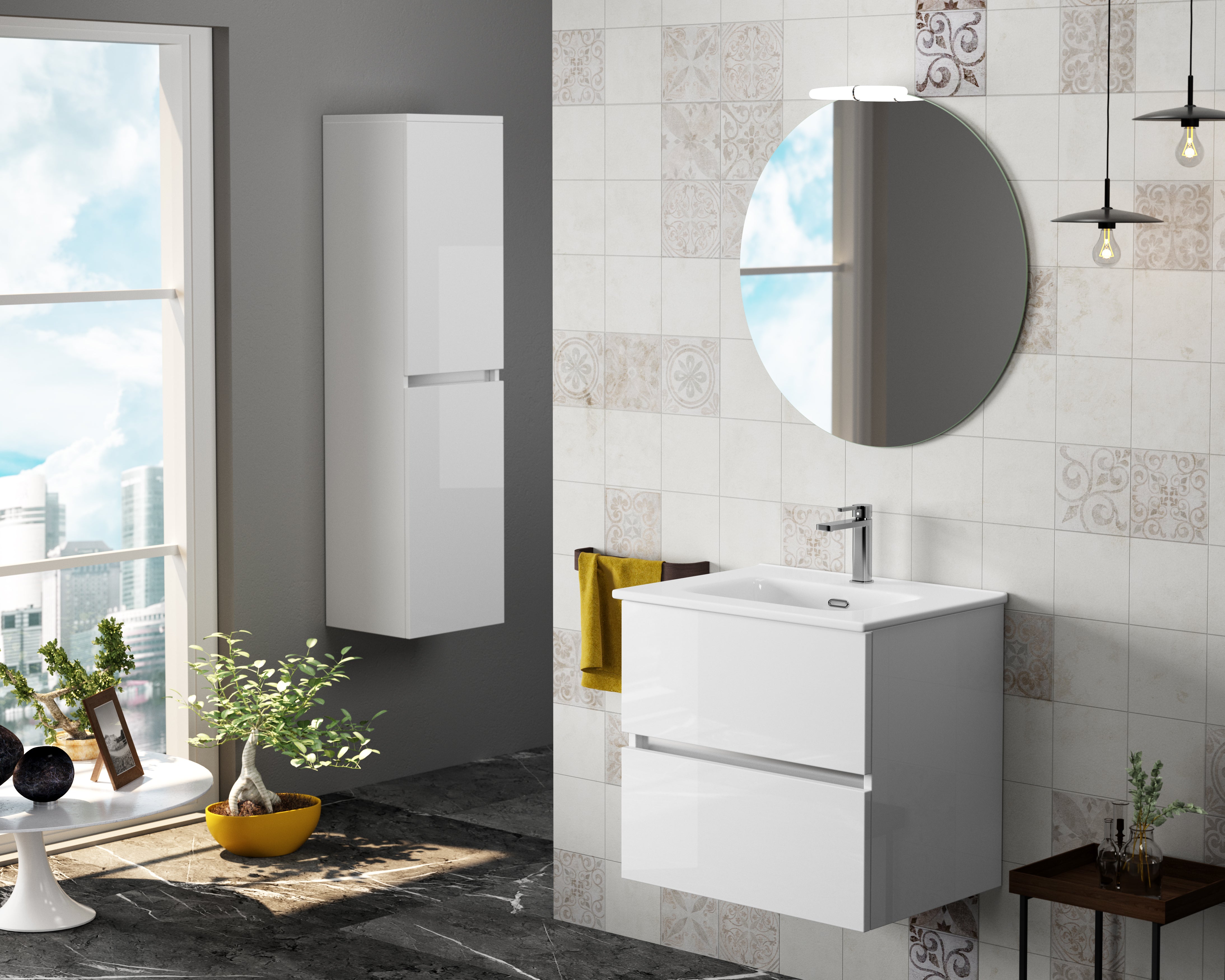 DAX Ibiza Bathroom Vanity Cabinet with Onix Basin Included