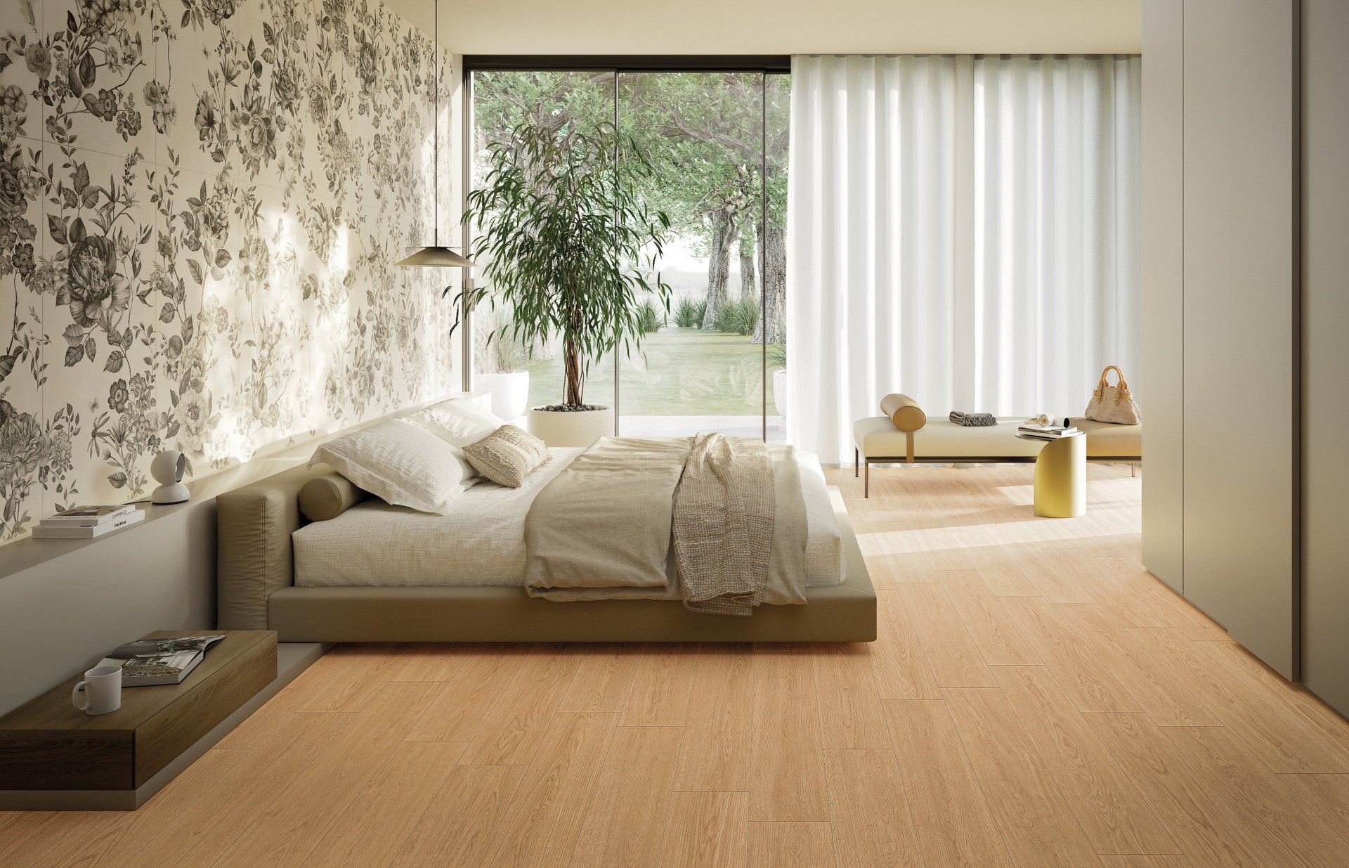 MIRAGE IZUMI flooring - 10 x 60 - (3 pc  Box - 12.1 sqft  Box - 30  Box pallet - 9mm)