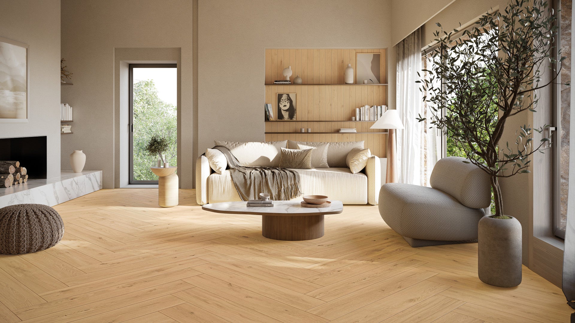 MIRAGE IZUMI flooring - 10 x 60 - (3 pc  Box - 12.1 sqft  Box - 30  Box pallet - 9mm)