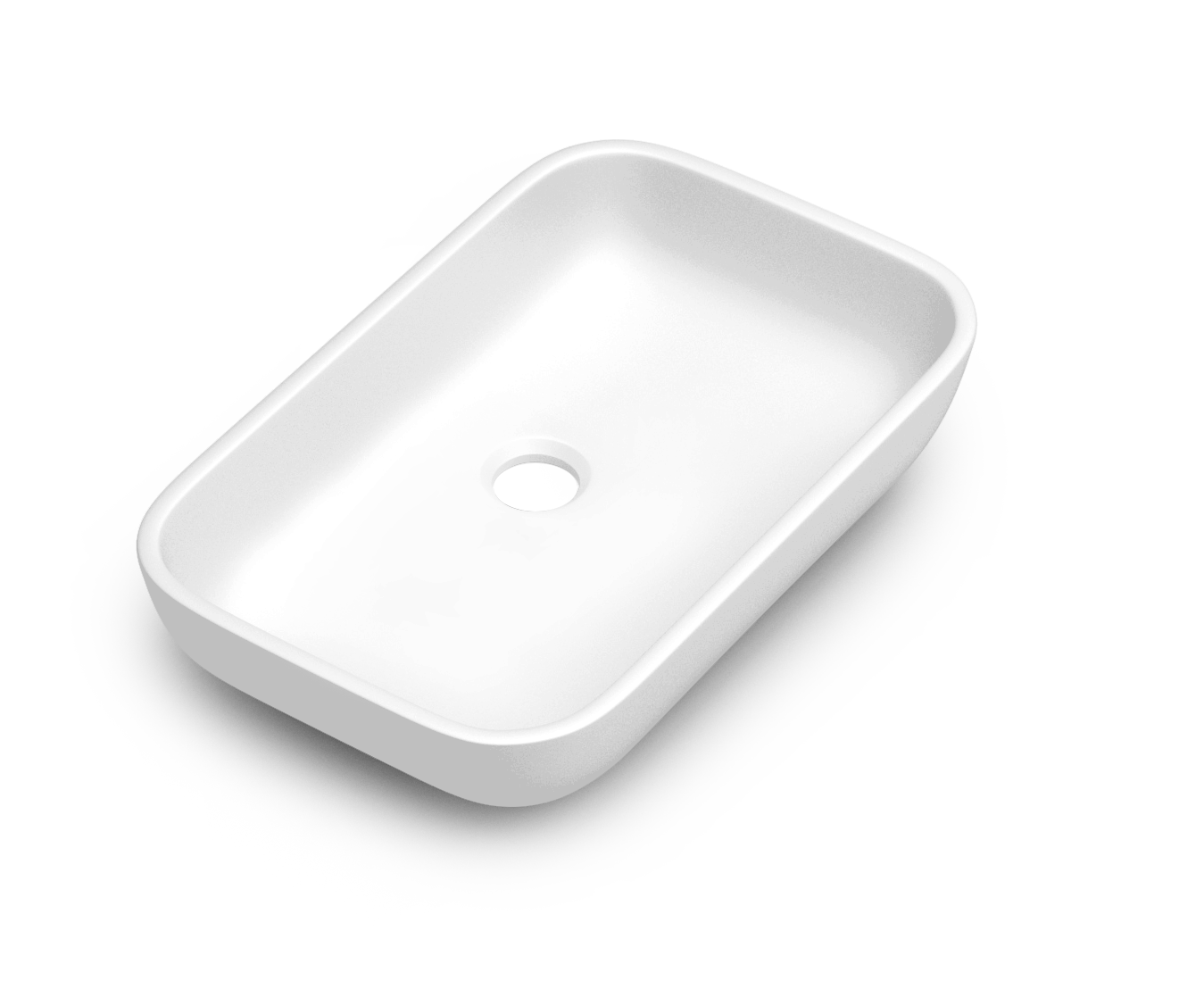 Lavabo DAX MAsai de 20 x 13 pulgadas. Forma rectangular. Negro Mate (DAX-MASAI51802051)