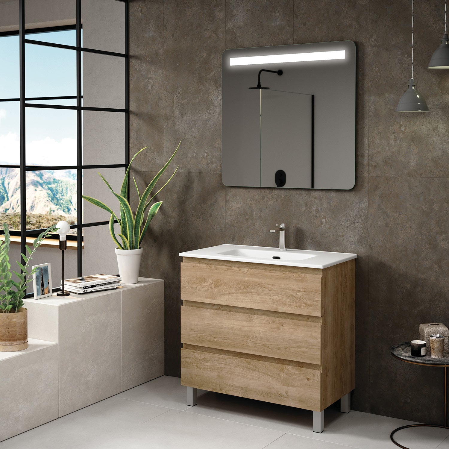 Costa Bathroom Vanity Cabinet with Basin Included