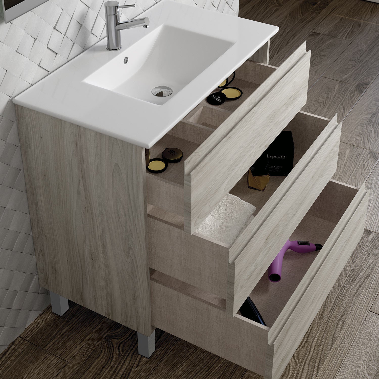 Costa Bathroom Vanity Cabinet with Basin Included