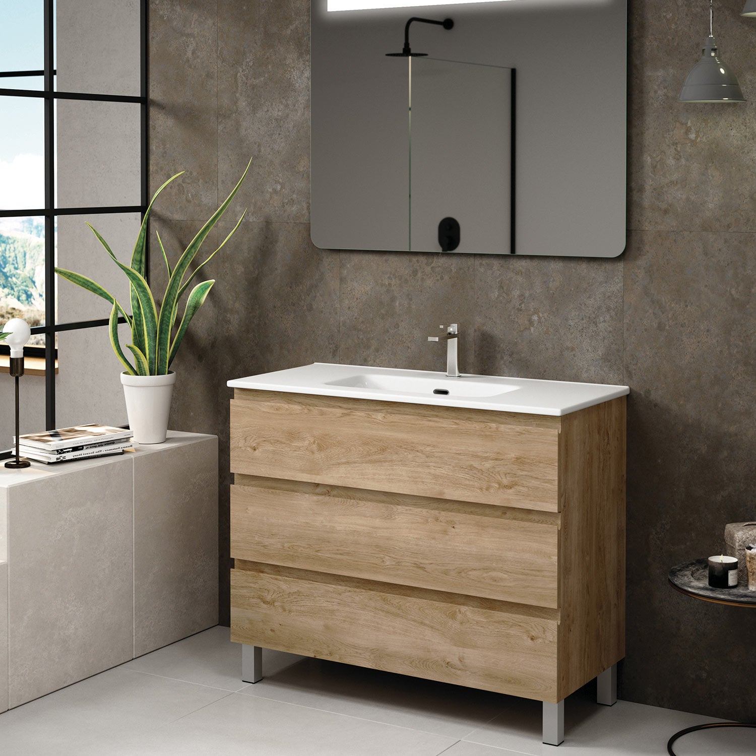 Costa Bathroom Vanity Cabinet with Basin Included