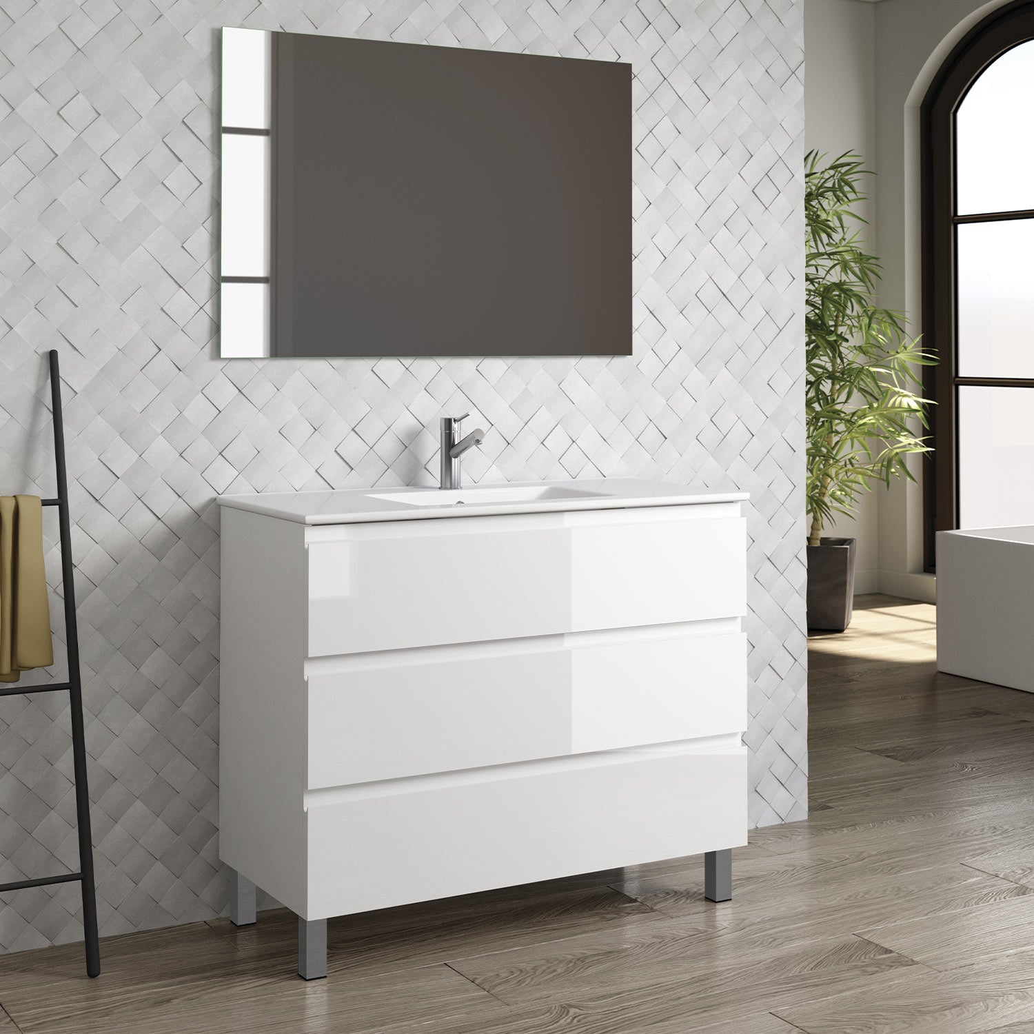 Costa Bathroom Vanity Cabinet with Basin Included