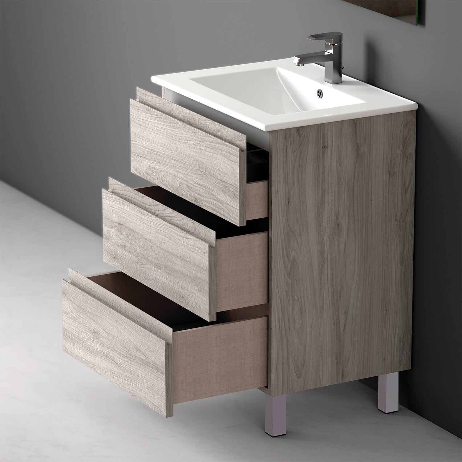 Costa Bathroom Vanity Cabinet with Basin Included