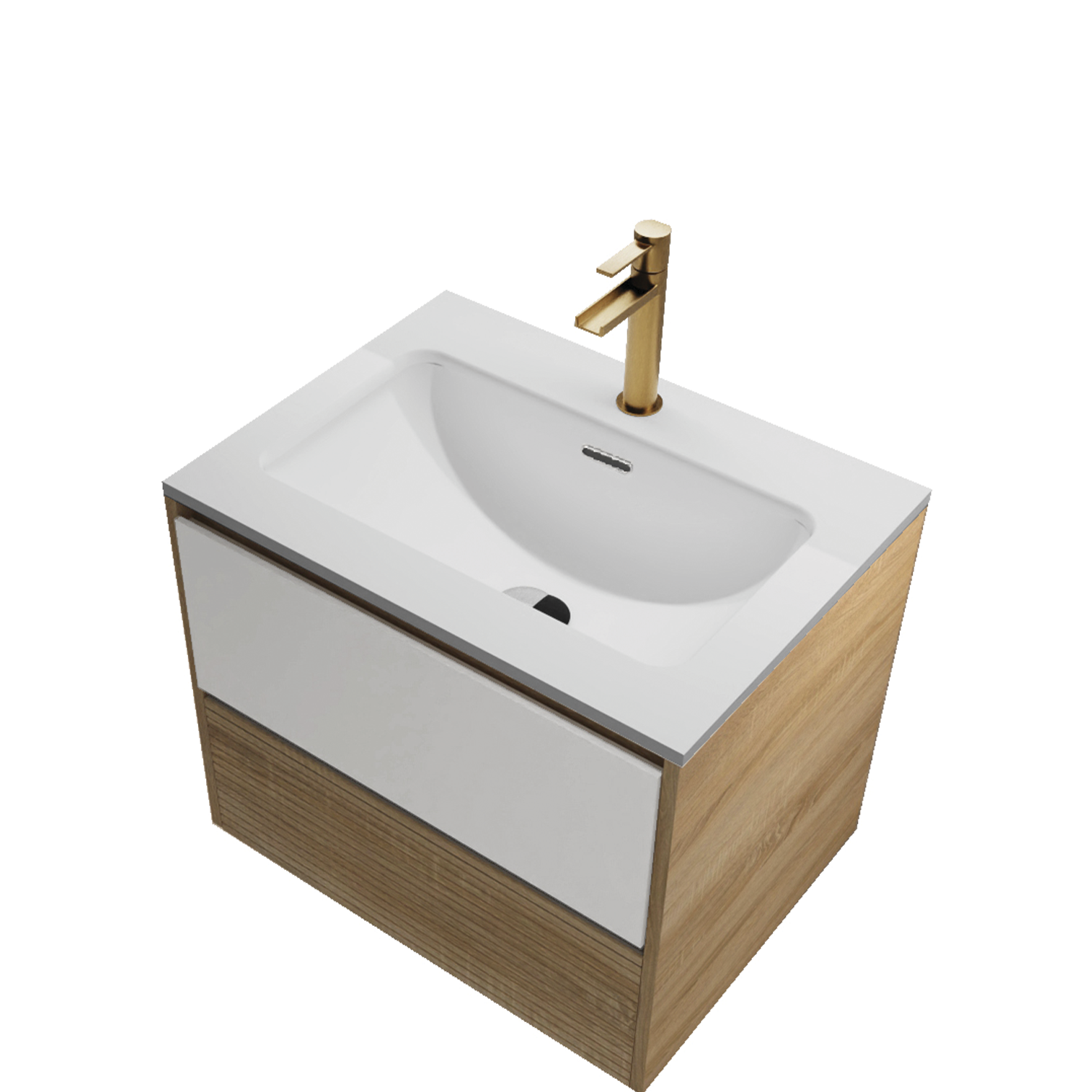 DAX Code Bathroom Vanity Cabinet with Basin Included