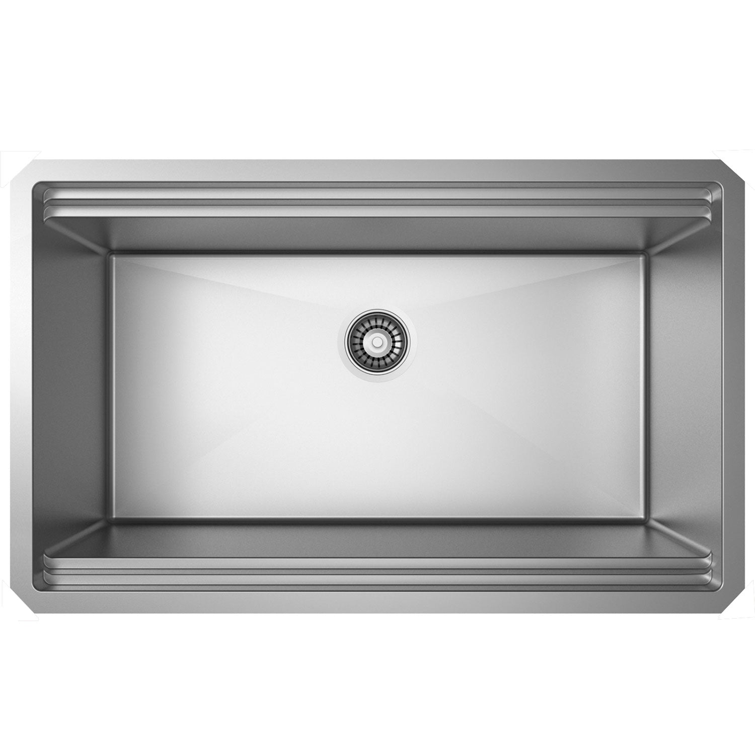DAX Workstation Single Bowl Double Level Sink 30 x 18 - R10 - 18G. Accessories Included (DX-WS23019-R10)
