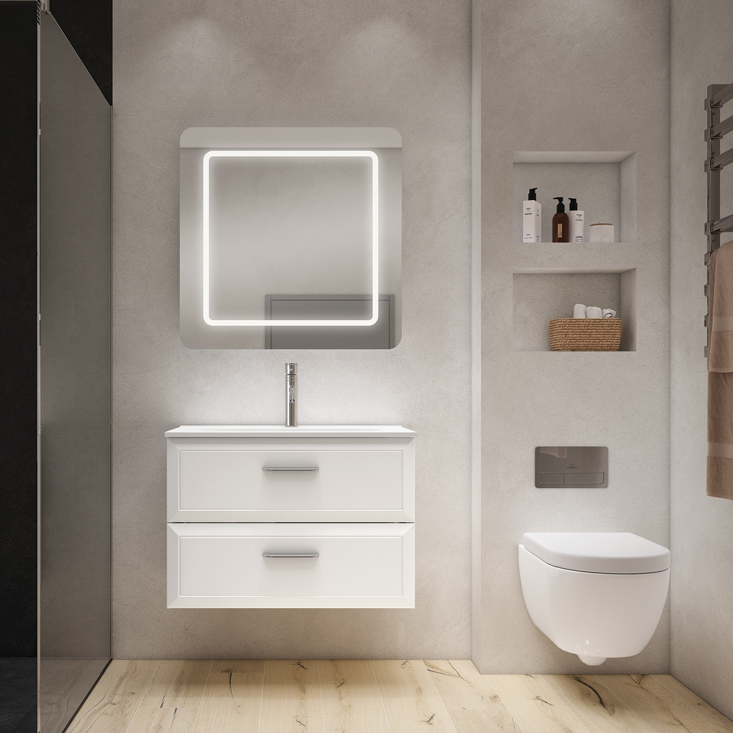 Delta Bathroom Single Vanity Cabinet with Basin Included