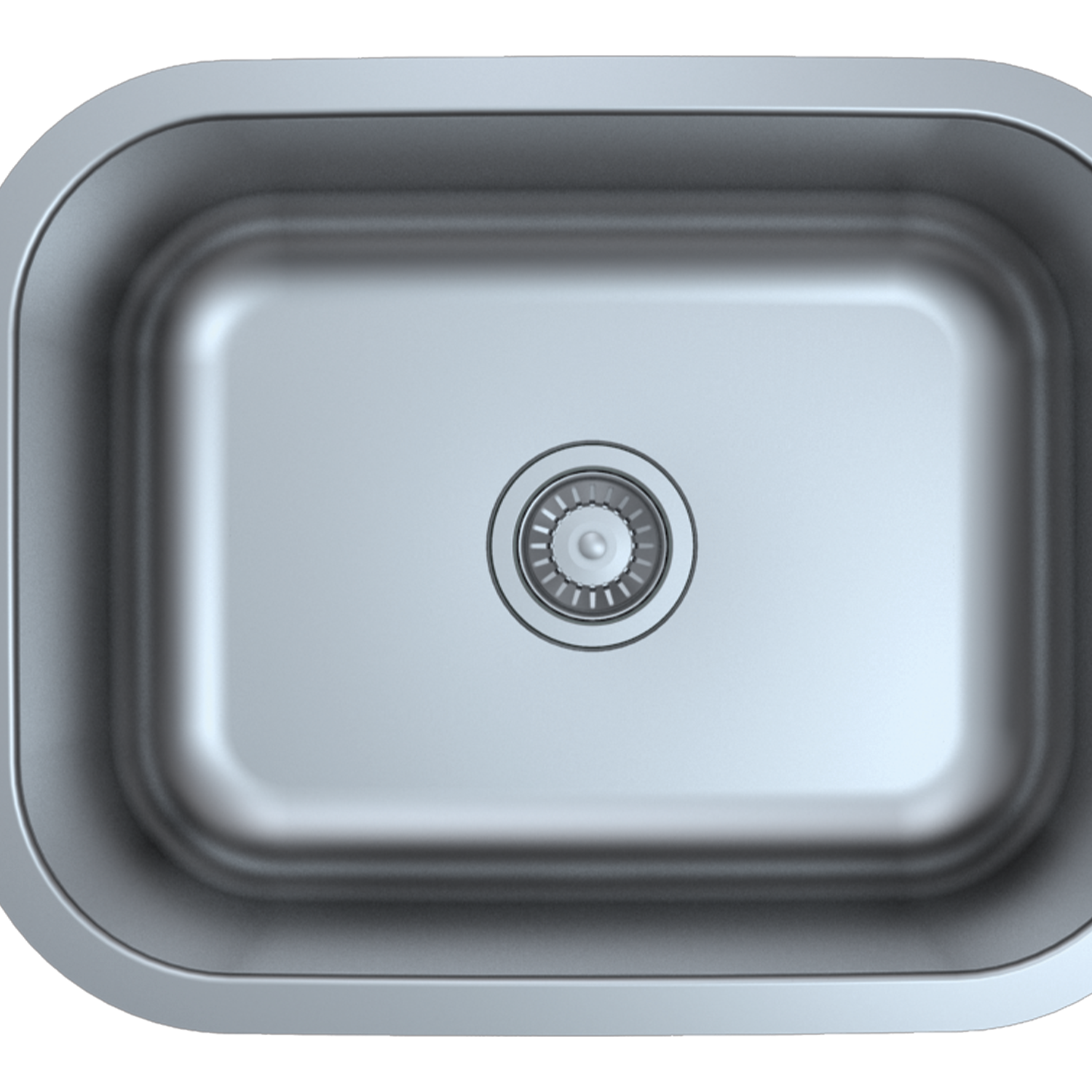 DAX Single Bowl Undermount Kitchen Sink 23" x 17" - 18G. - ADA (DX-2317A).