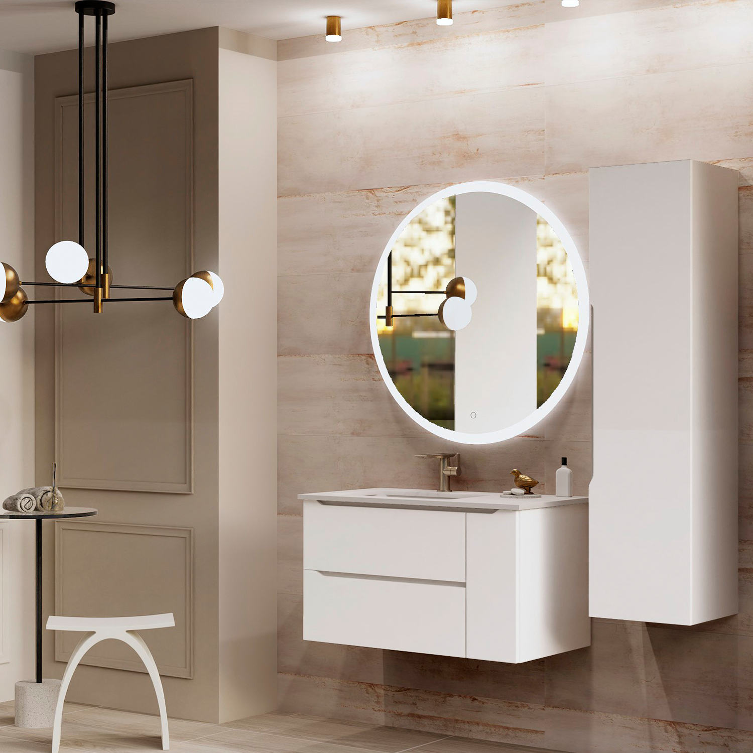 Cenit Bathroom Single Vanity Cabinet with Onix Basin Included