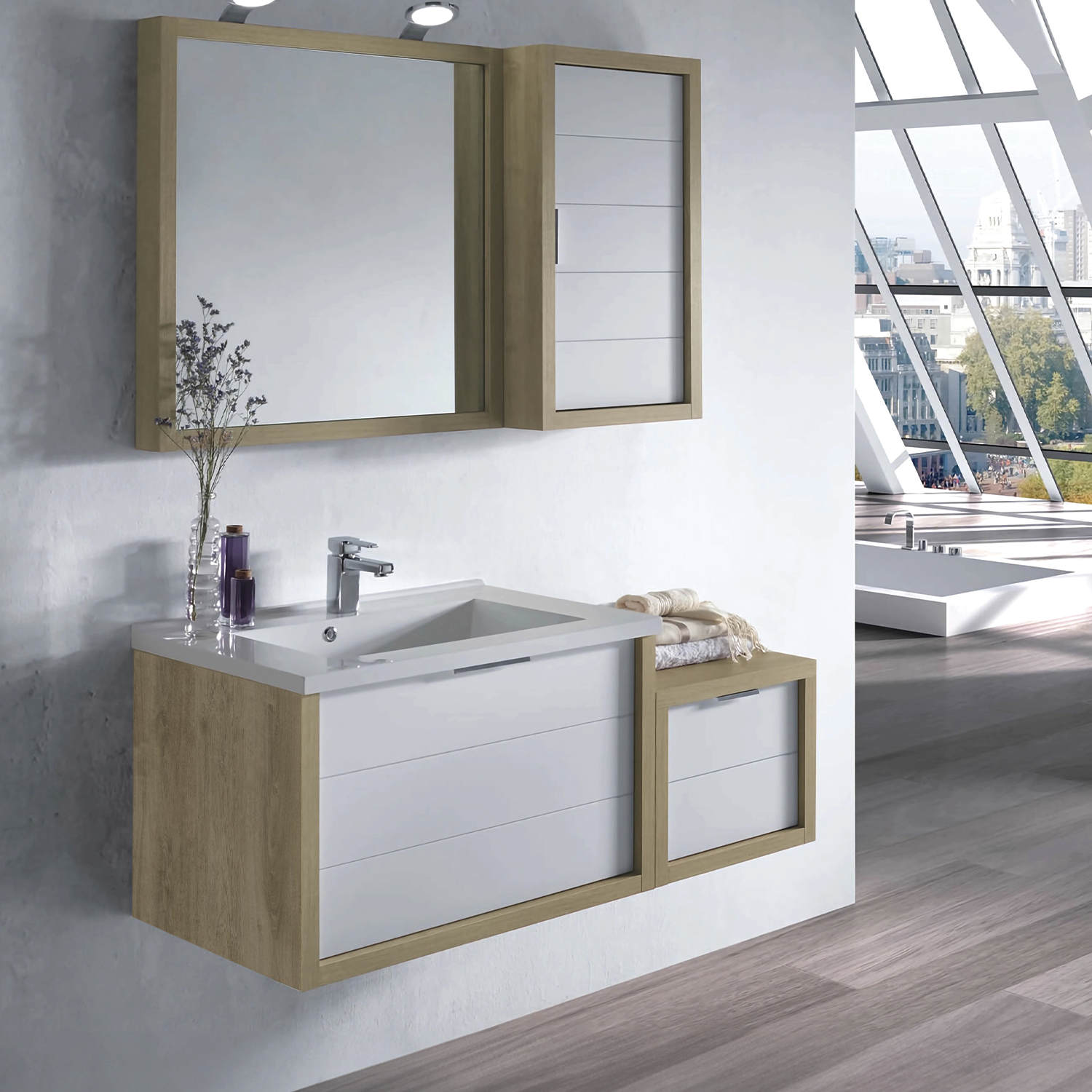 Modena Bathroom Vanity Cabinet with 2 Drawers