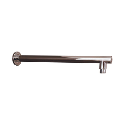 DAX Round Shower Arm, Spout, Brass Body, Wall Mount, Chrome Finish, 15 Inches (D-F04-15-CR)