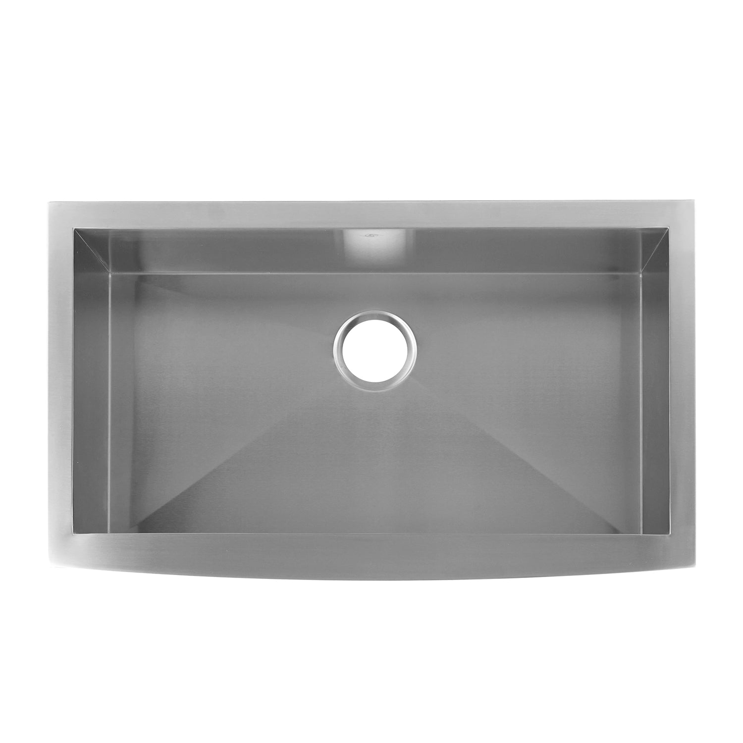 DAX Farmhouse Kitchen Sink, 16 Gauge Stainless Steel, Brushed Finish, 32-7/8 x 20 x 10 Inches (DAX-SQ-3321)