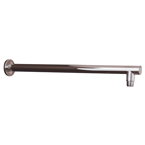 DAX Round Shower Arm, Spout, Brass Body, Wall Mount, Chrome Finish, 18 Inches (D-F04-18-CR)