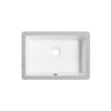 DAX Rectángulo Single Bowl Undermount Lavabo de baño, porcelana, acabado blanco, 17-3/8 x 12-1/4 x 6-3/8 pulgadas (BSN-1812)