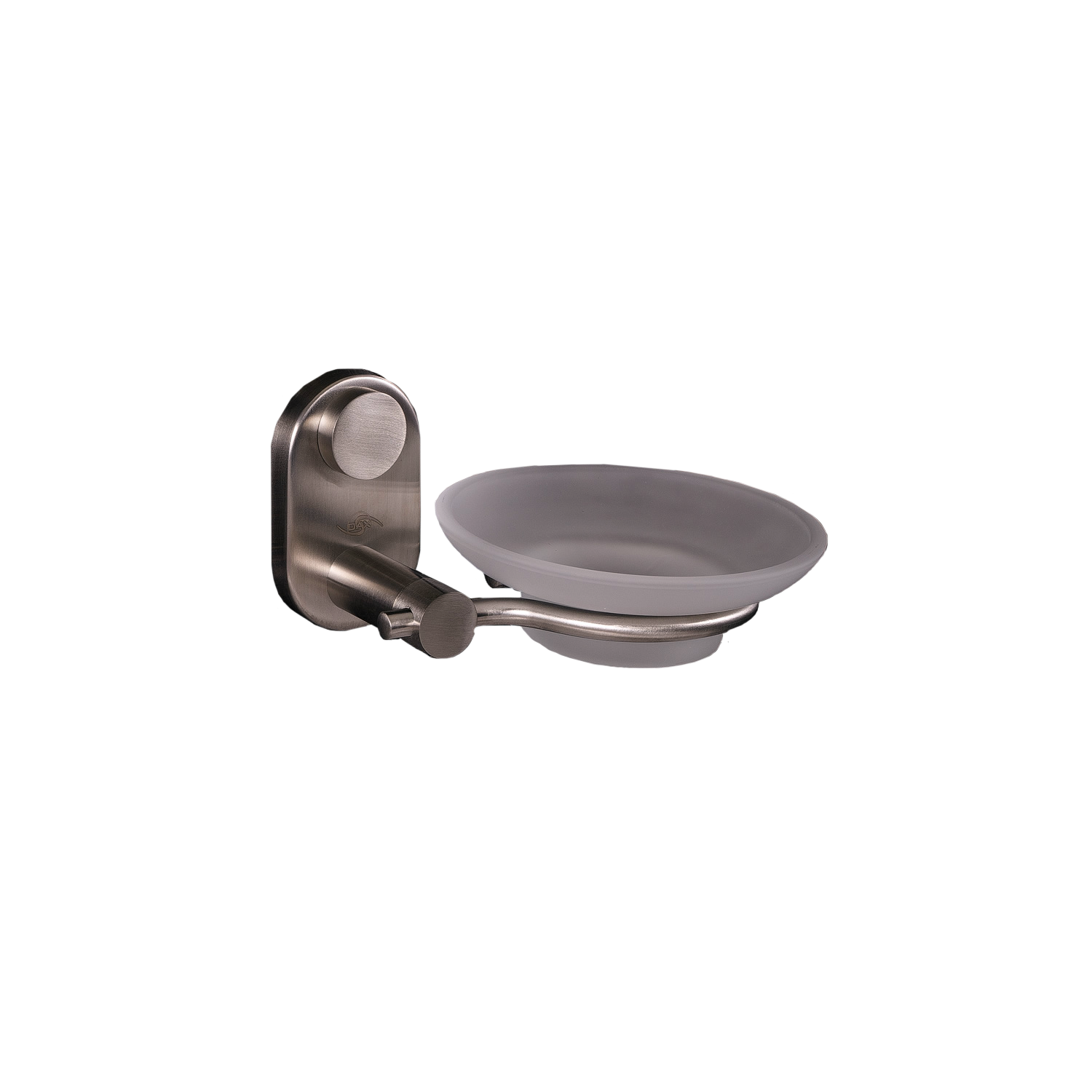 DAX Stainless Steel Soap Dish, Wall Mount with Glass Tray, Polish Finish, 2-13/16 x 5-1/2 x 4-1/2 Inches (DAX-G0205-P)
