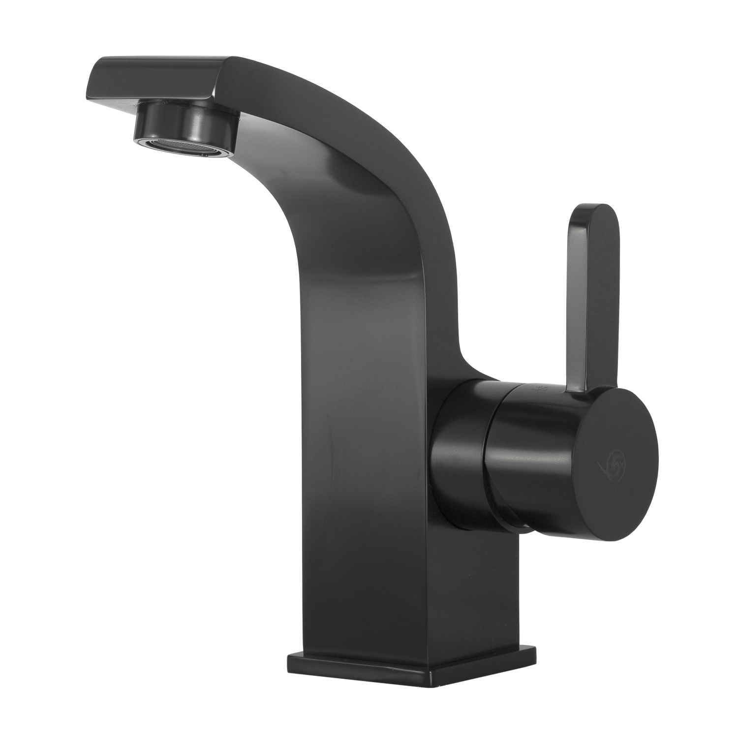DAX Single Handle Bathroom Faucet, Brass Body, Matte Black Finish, 3-15/16 x 5-15/16 Inches (DAX-8260-PB)