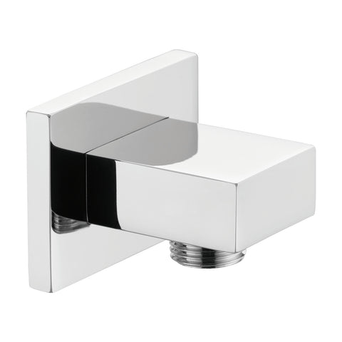 Conector de manguera cuadrada de latón Dax acabado en níquel cepillado (DAX-079-BN)