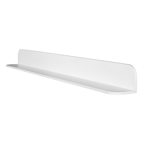 DAX Estante de baño de superficie sólida, montaje en pared, acabado blanco mate, 47-1/4 x 4-3/4 x 4-3/4 pulgadas (DAX-AB-1560-47)