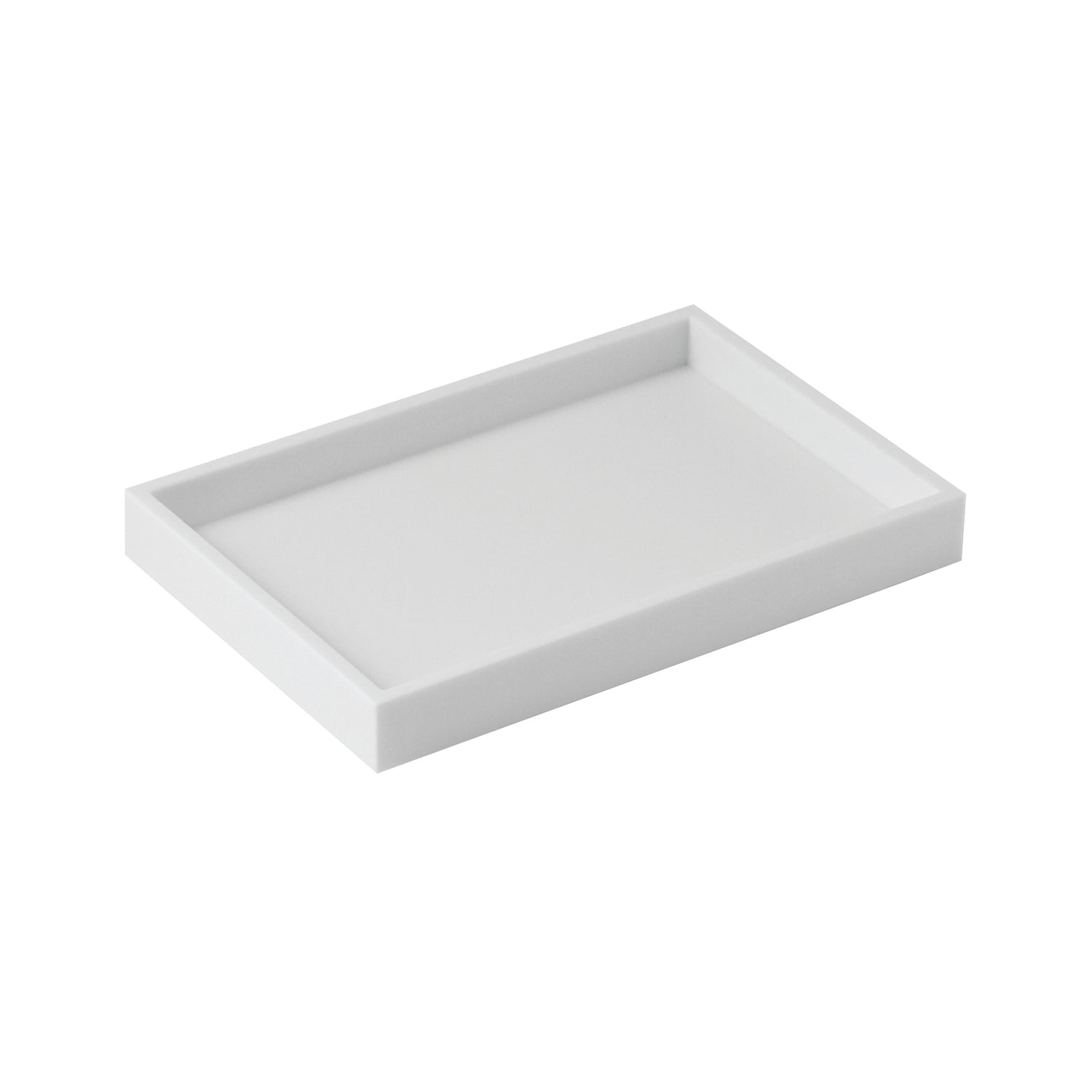 COSMIC Bathlife Soap Dish, Tray, Acrylic Glass, White Finish, 7-1/16 x 15/16 x 4-11/16 Inches (2290533)