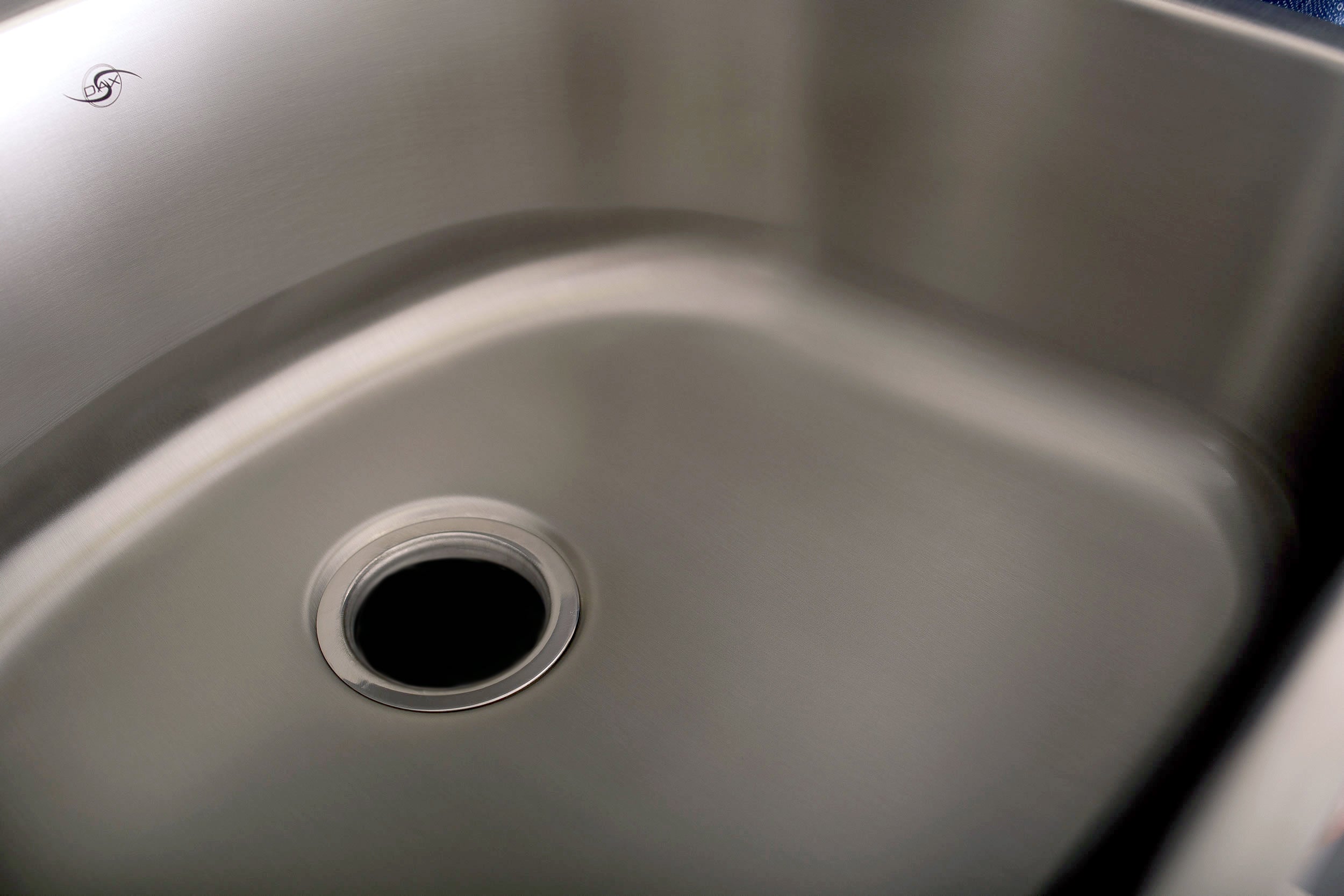 DAX Single Bowl Undermount Kitchen Sink, 18 Gauge Stainless Steel, Brushed Finish , 23-1/4 x 20-7/8 x 9 Inches (DAX-2321)