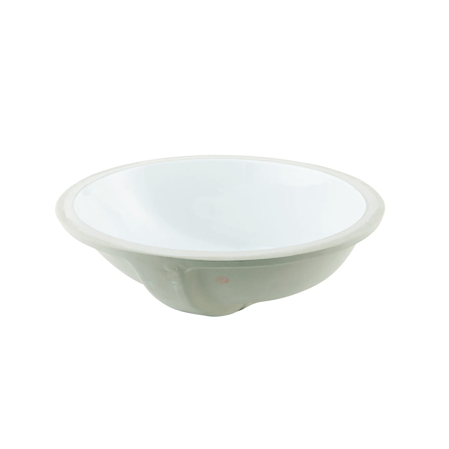 DAX Ceramic Oval Single Bowl Undermount Bathroom Sink, White Finish, 19-1/2 x 16 x 8 Inches (BSN-200)