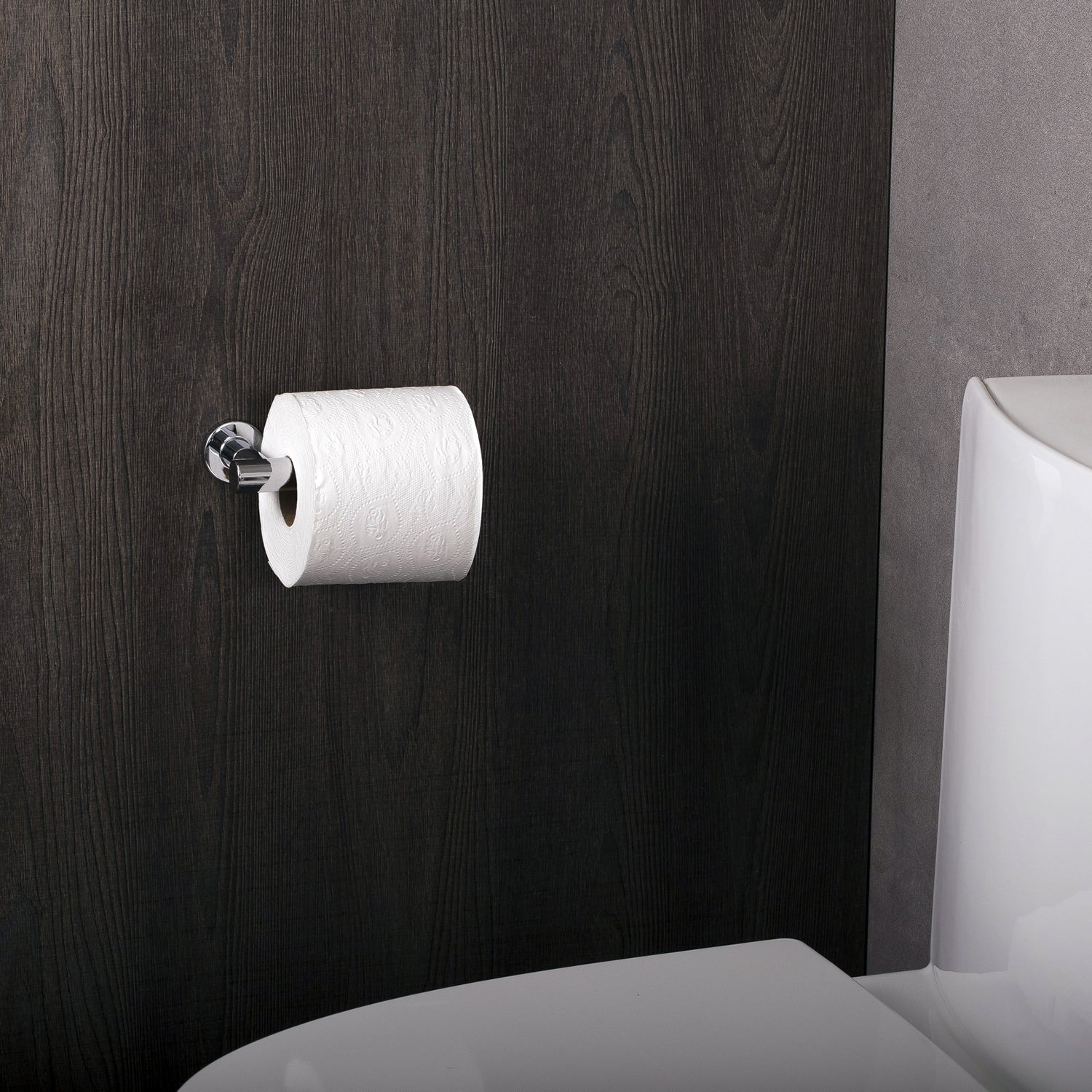 COSMIC Architect Toilet Paper Holder, Brass Body, Chrome Finish, 6-5/16 x 3-9/16 x 1-3/4 Inches (2050158)