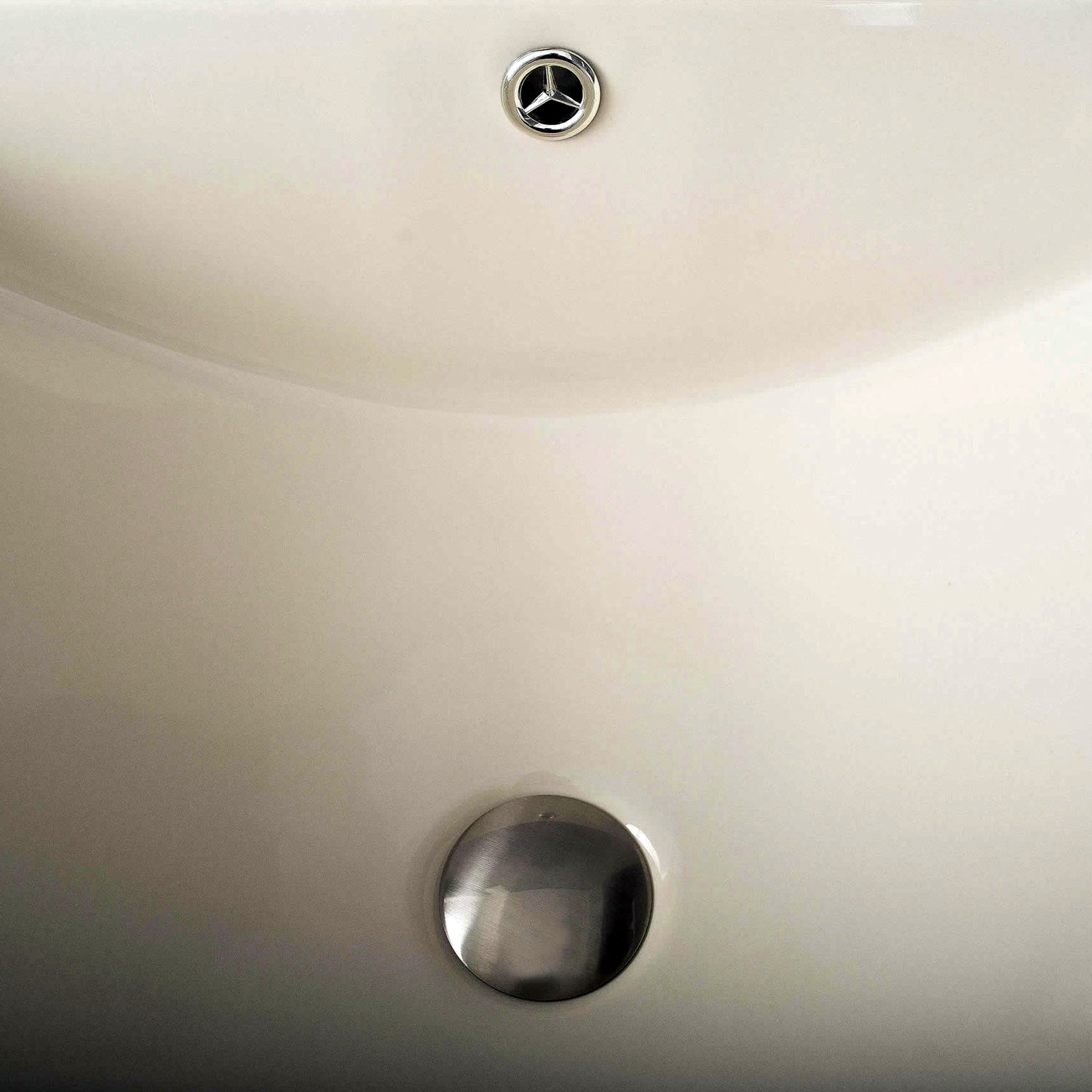 DAX Lavabo de baño bajo encimera cuadrado de cerámica de un solo tazón, acabado marfil, 22-1/6 x 15-1/2 x 8-5/16 pulgadas (BSN-202G-I)