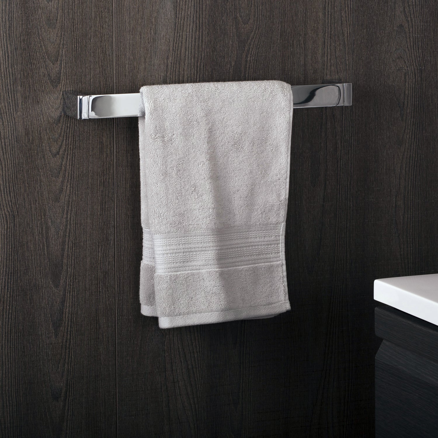 COSMIC Extreme Single Towel Bar, Wall Mount, Brass Body, Chrome Finish, 17-3/4 x 1-3/8 x 2-3/4 Inches (2530164)