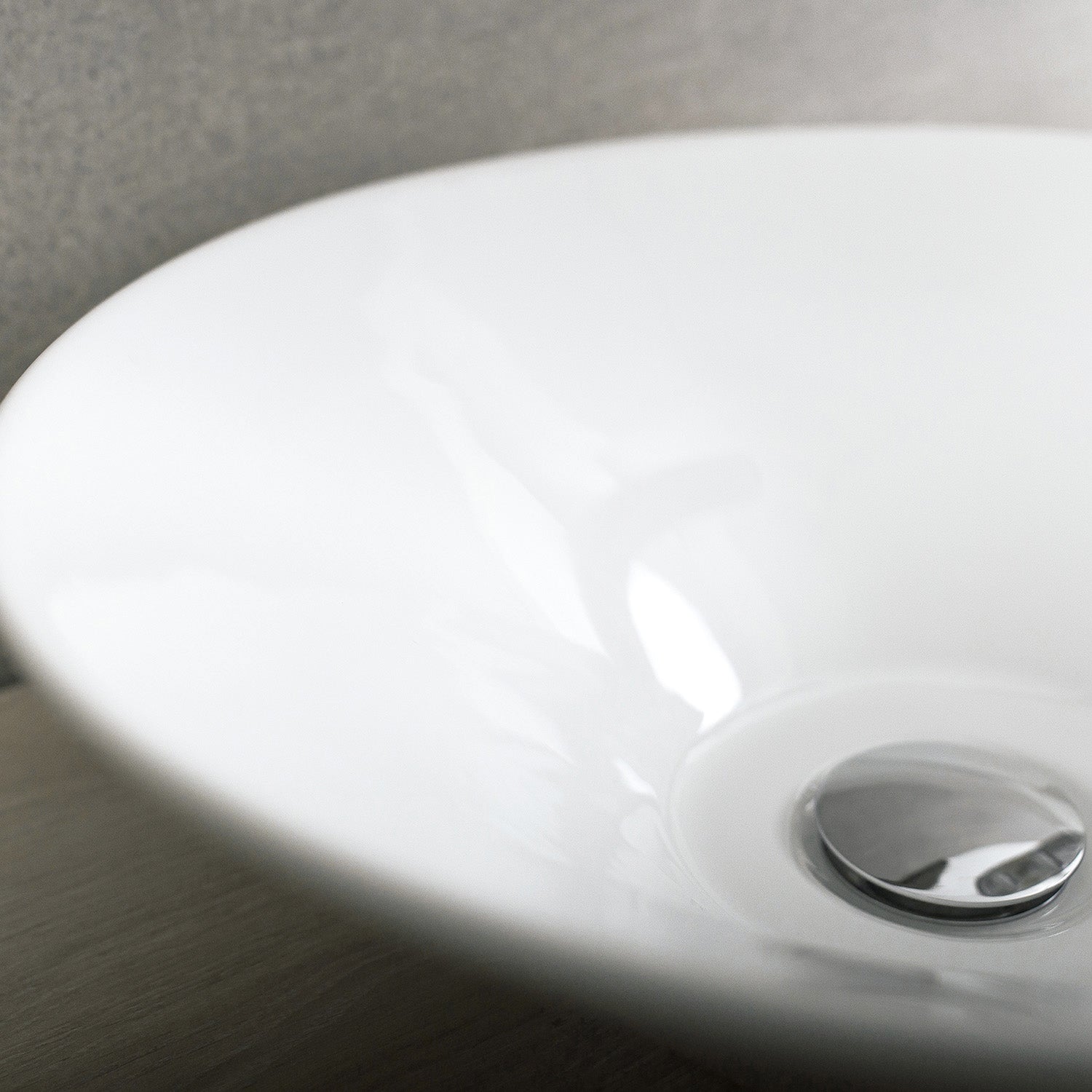 DAX Ceramic Round Single Bowl Bathroom Vessel Sink, White Finish, ?ò 17 x 5-1/2 Inches (BSN-234)