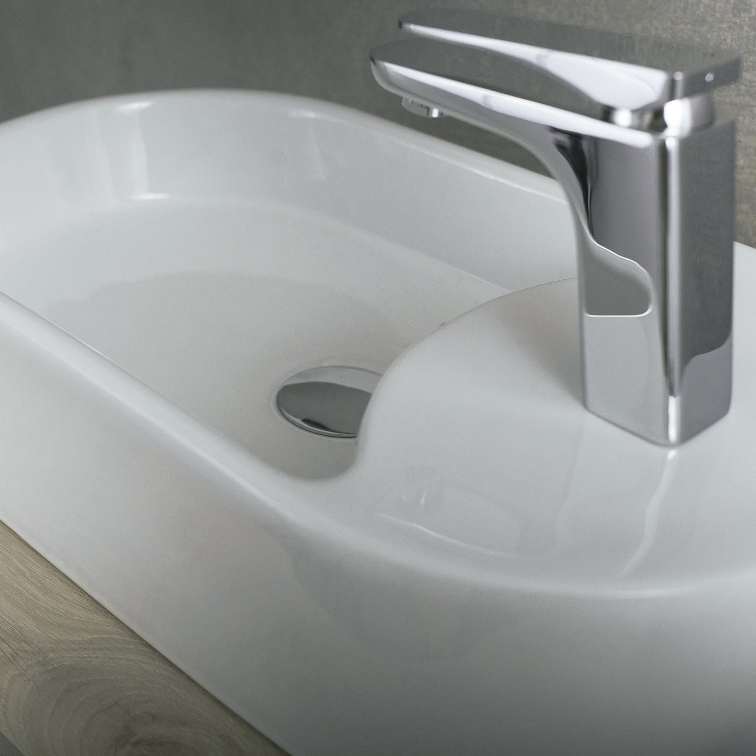 DAX Ceramic Oval Single Bowl Bathroom Vessel Sink, White Finish, 21-1/2 x 11-3/4 x 5 Inches (BSN-224)
