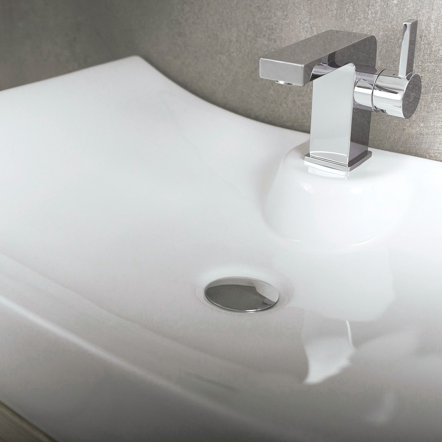 DAX Ceramic Rectangle Single Bowl Bathroom Vessel Sink, White Finish, 27-1/8 x 16-1/8 x 5-1/4 Inches (BSN-280A)
