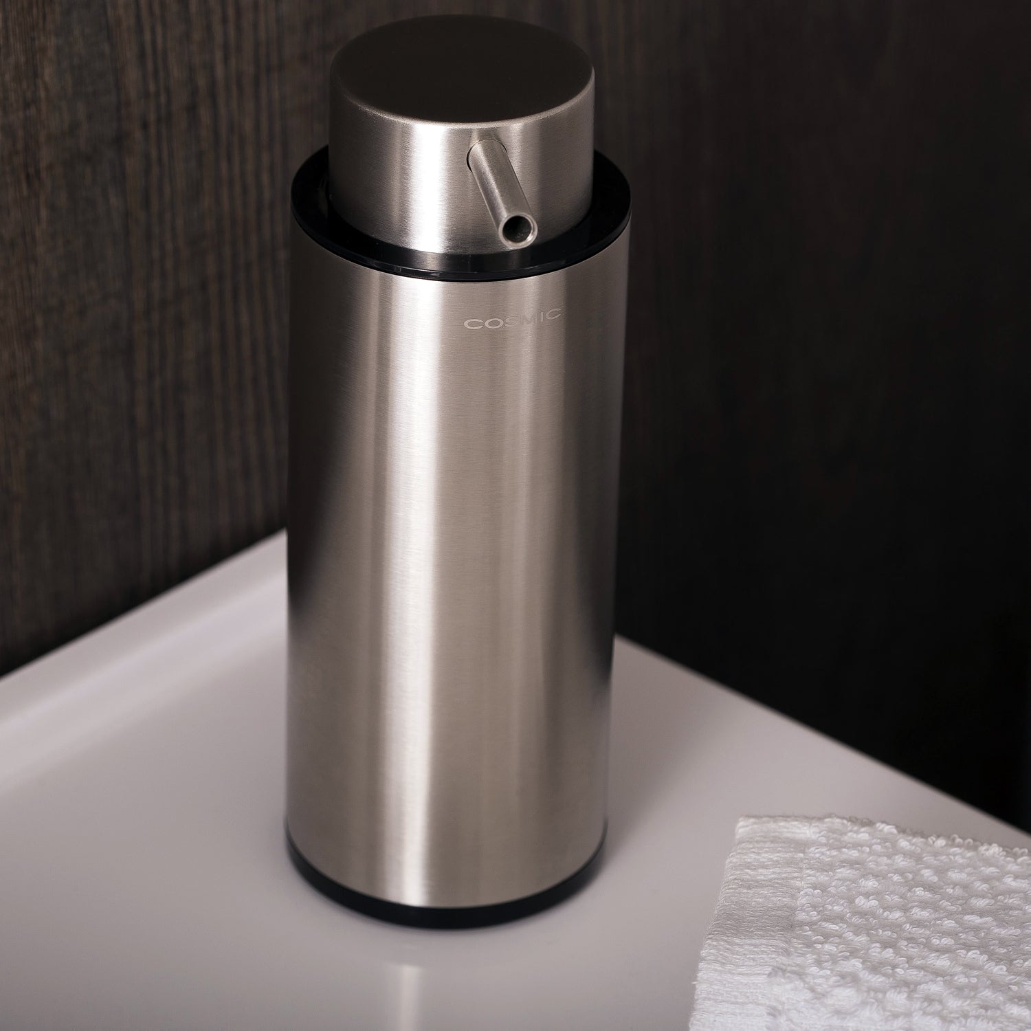 COSMIC Logic Soap Dispenser, Wall Mount, Stainless Steel Body, Chrome Finish, 2-3/8 x 6-1/2 x 2-3/8 Inches (2260304)