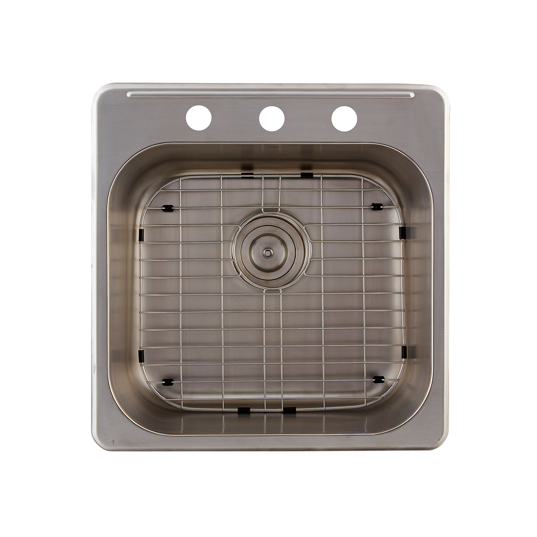 DAX Grid for Kitchen Sink, Stainless Steel Body, Chrome Finish, Compatible with DAX-OM2020, 17 x 15-1/4 Inches (GRID-OM2020)