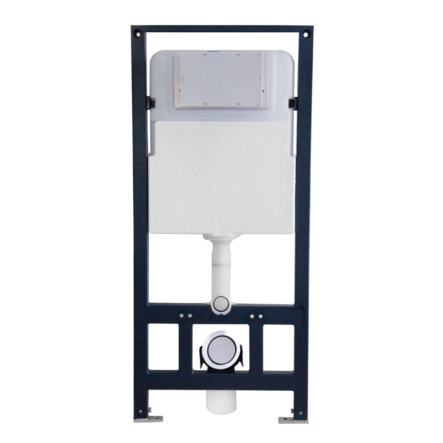 DAX One Piece Modern Square Toilet, Wall Mount with Soft Closing Seat and Dual Flush High-Efficiency, Ceramic, White Finish, Height 13 Inches (BSN-CL11002A-17)