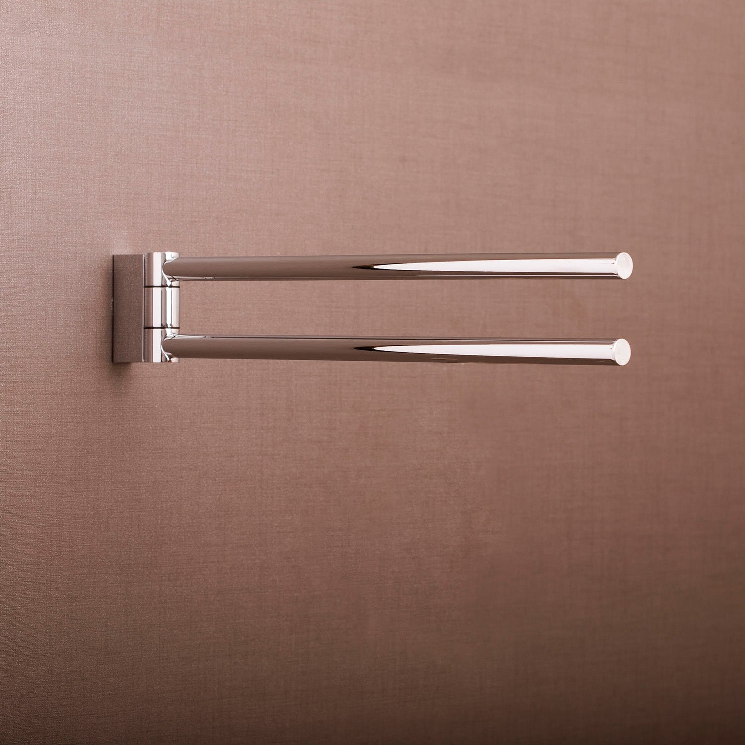 Bathroom Accessories Double Swivel Towel Holder by Cosmic