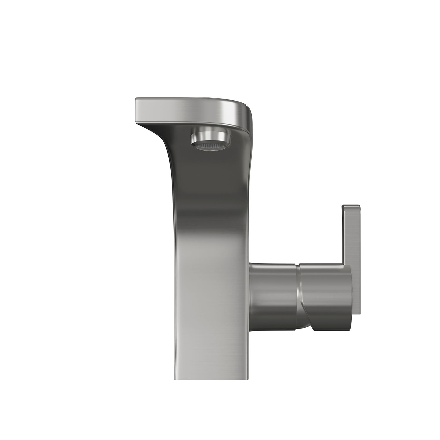 DAX Single Handle Bathroom Faucet, Stainless Steel Body, Brushed Finish, 4-13/16 x 6-1/16 Inches (DAX-010-05)