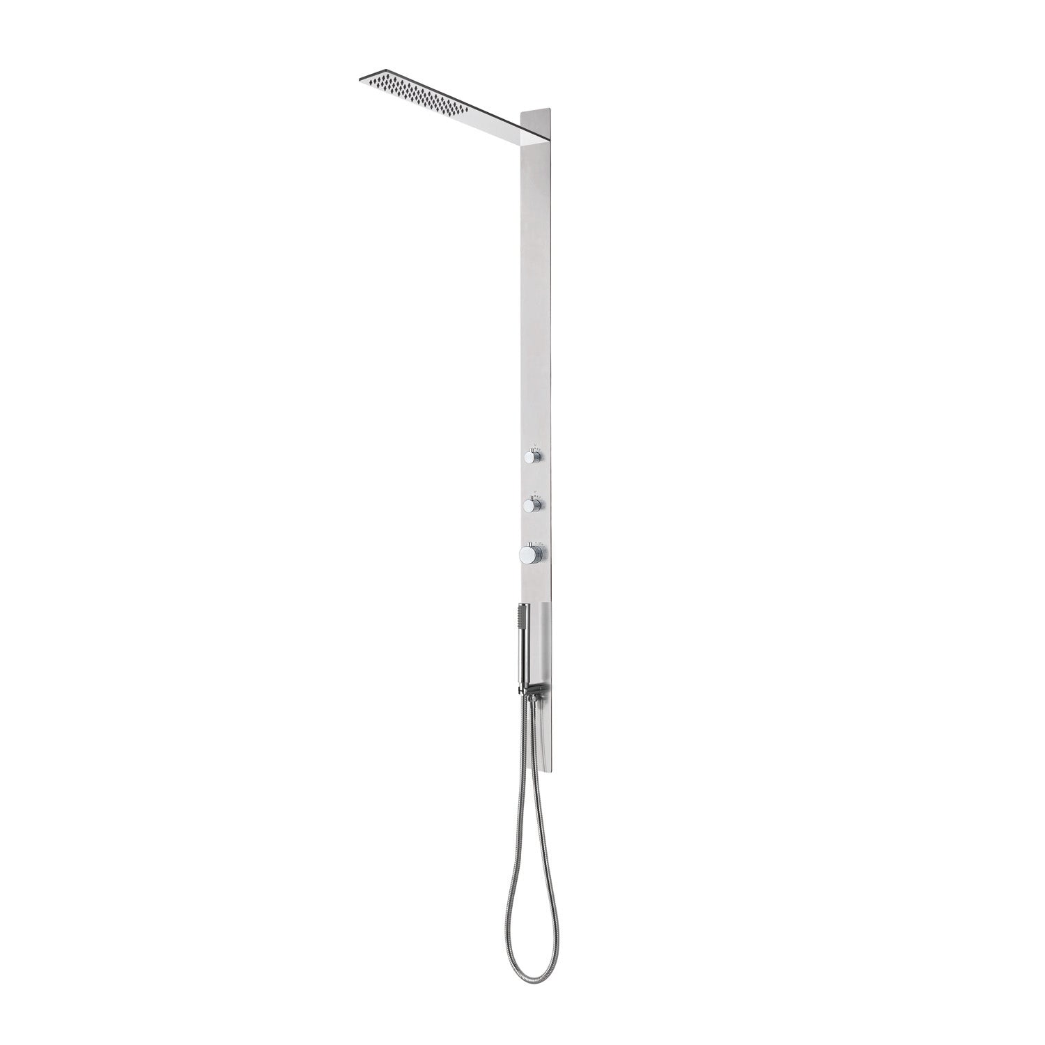 DAX Stainless Steel Shower Panel With Hand Shower Thermostatic Mixer Chrome Finish (DAX-039)