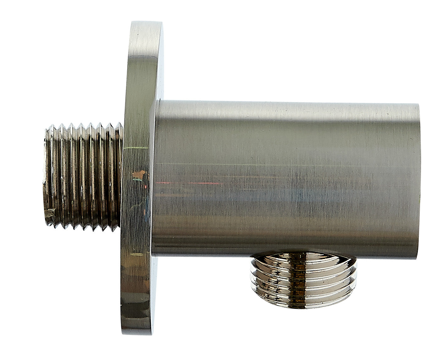 Conector de manguera redonda de latón Dax Acabado en níquel cepillado (DAX-043-BN)