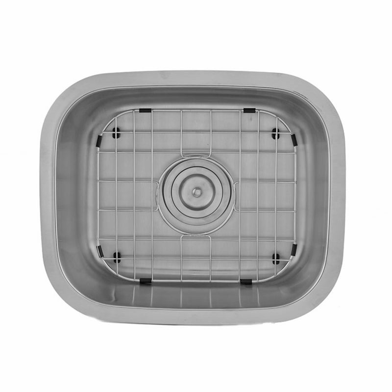 Rejilla DAX para fregadero de cocina, cuerpo de acero inoxidable, acabado cromado, compatible con DAX-1815, 15-1/2 x 12-1/4 pulgadas (GRID-1815)