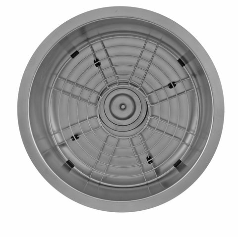 Rejilla DAX para fregadero de cocina, cuerpo de acero inoxidable, acabado cromado, compatible con DAX-415, 14-1/4 x 14-1/4 pulgadas (GRID-415)