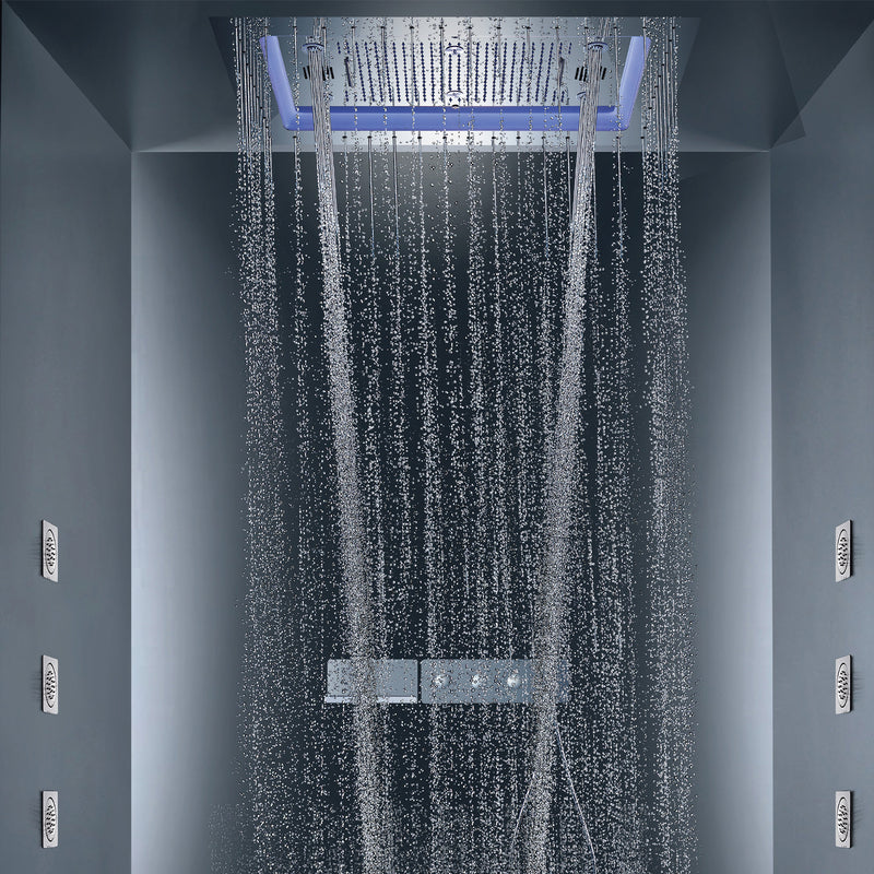 DAX Stainless Steel Shower System Multi-Function Thermostatic Valve (DAX-5002)