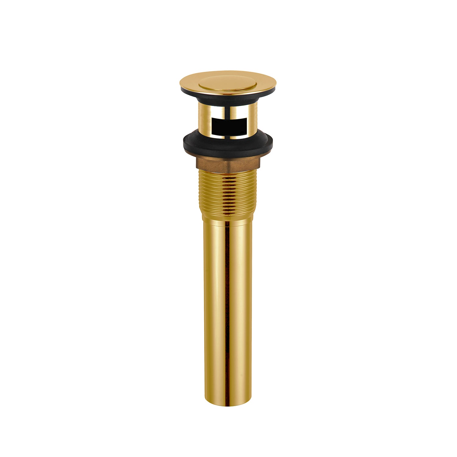 DAX Round Vanity Sink Pop up Drain with Overflow - Brushed Gold (DAX-82019-BG)