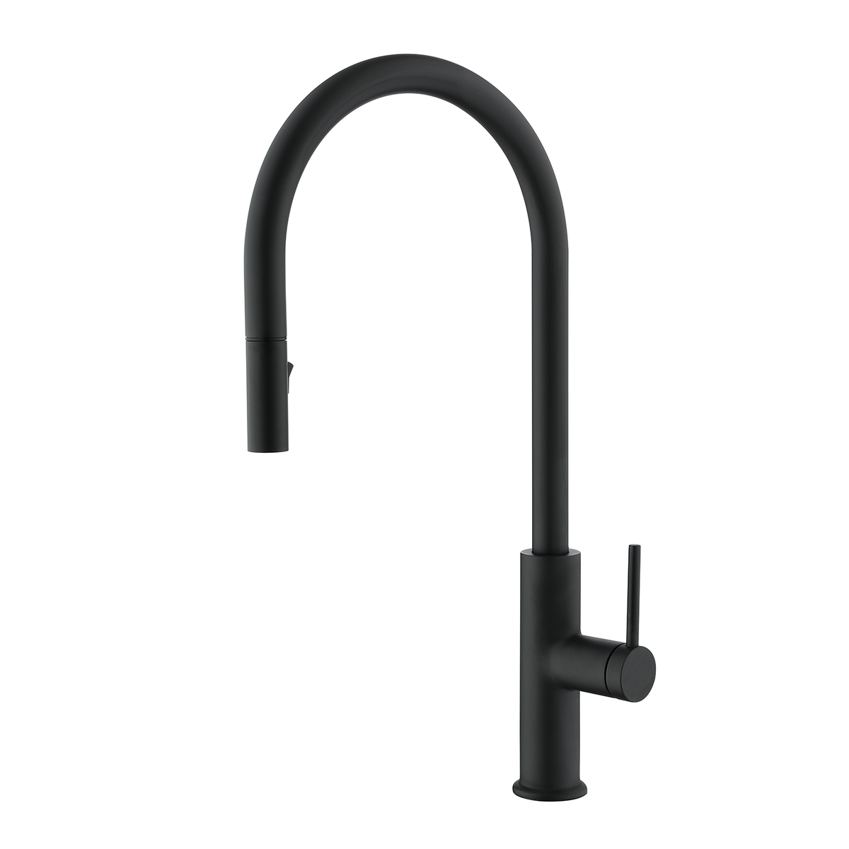 DAX Single Handle Pull Down Kitchen Faucet Matt Black Finish (DAX