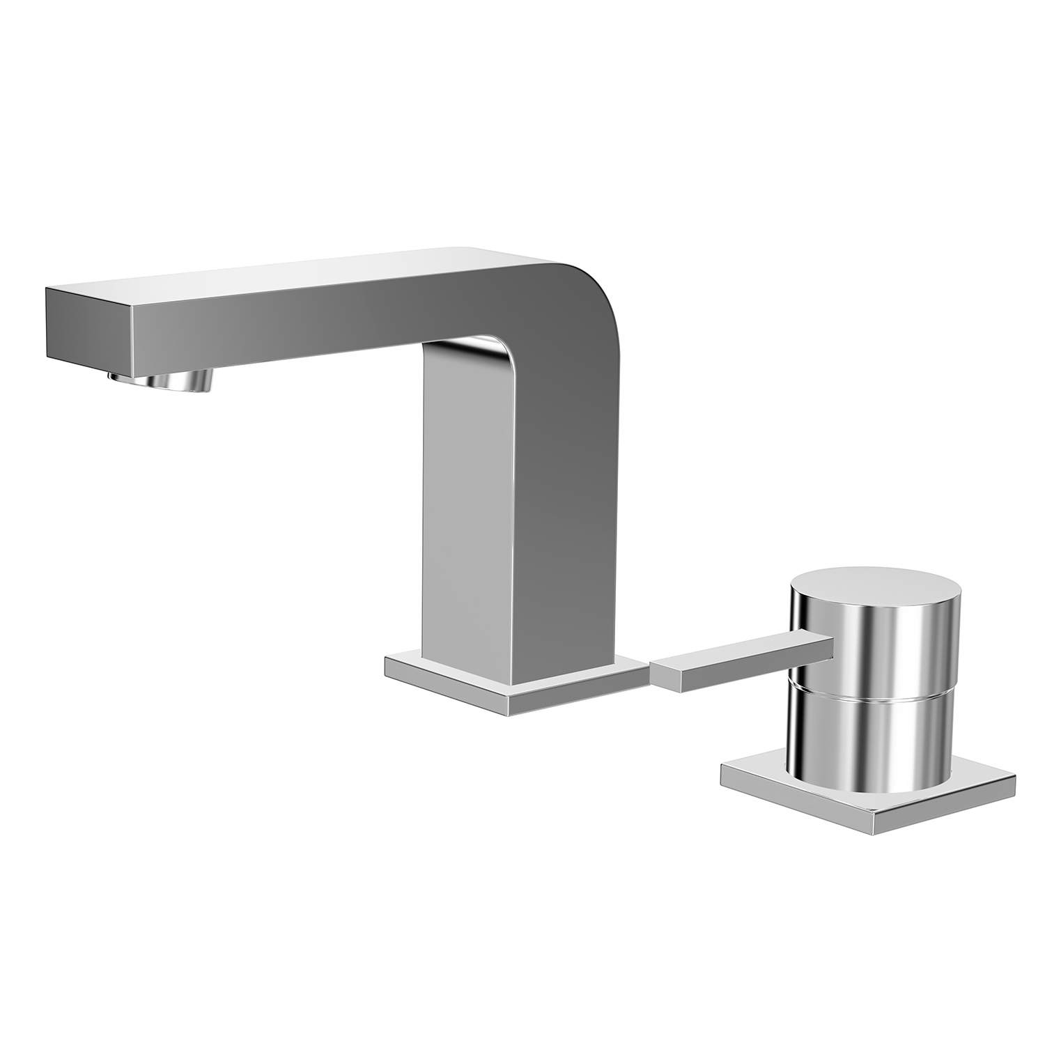 DAX Single Handle Bathroom Faucet, Brass Body, Chrome Finish, 7-1/2 x 5-1/2 Inches (DAX-8127)