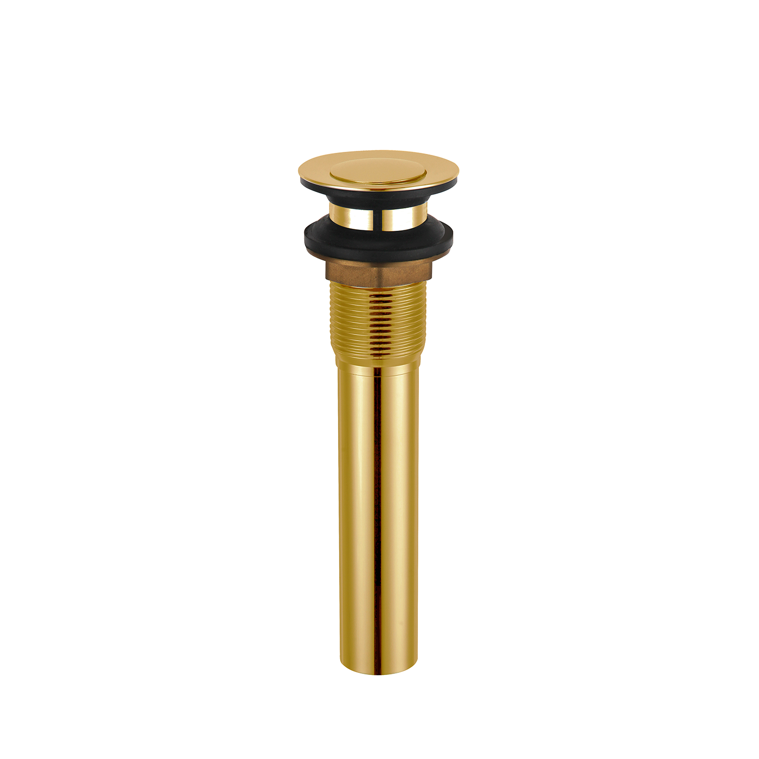 DAX Round Vanity Sink Pop up Drain without Overflow - Brushed Gold (DAX-82018-BG)