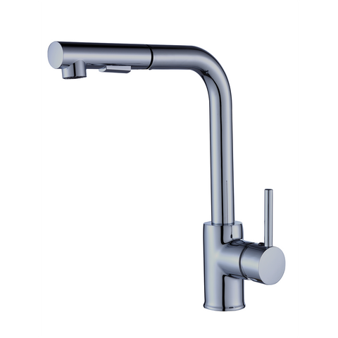 DAX Single Handle Pull Out Kitchen Faucet Brushed Nickel Finish (DAX-8213-BN)